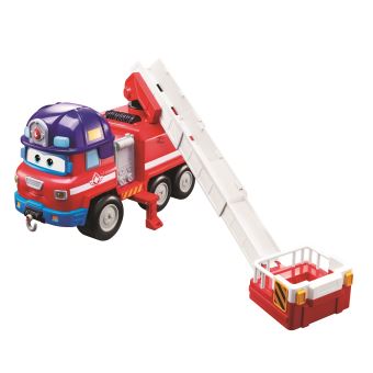 Camion pompier Super Wings et 1 Figurine Zoey