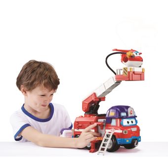 Camion pompier Super Wings et 1 Figurine Zoey