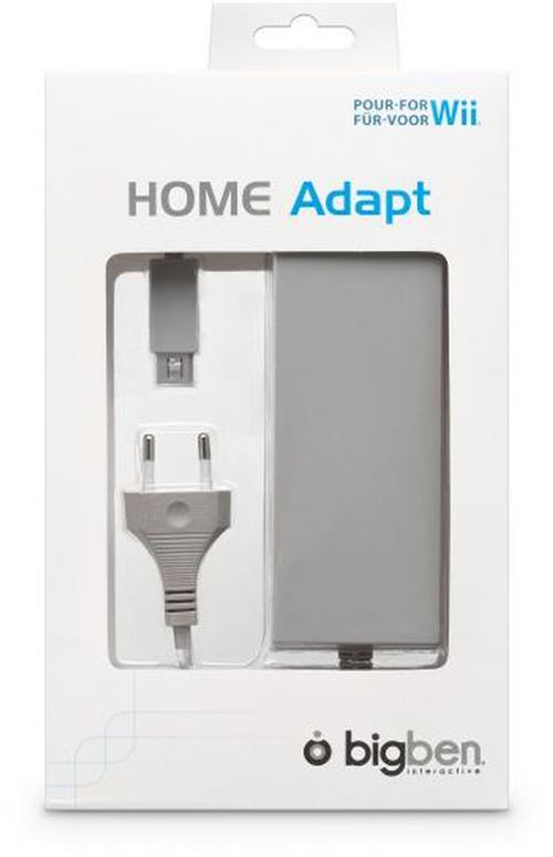 Bigben Interactive Home Adapt - Adaptateur Secteur - 3.7 A - Gris - Pour Nintendo Wii, Nintendo Wii 101