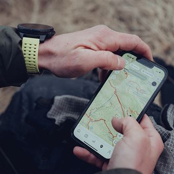 Montre connectée Suunto Vertical Black Lime avec bracelet silicone Jaune