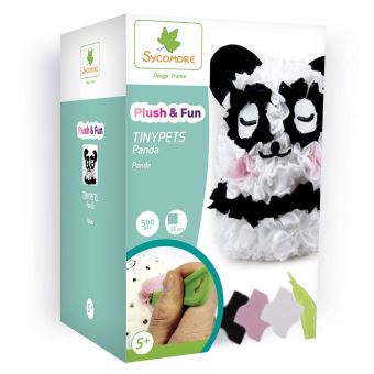 Kit créatif Au Sycomore Plush & Fun Tinypets Panda