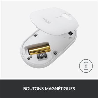 Souris sans fil pebble 2 ms350s blanc cassé Logitech