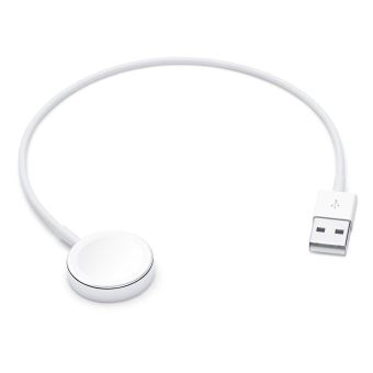 Chargeur magnétique USB-C pour Apple Watch (30 cm) Blanc