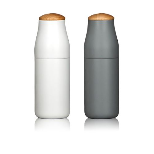 Set de moulins à sel et à poivre Ogo Blanc et Gris