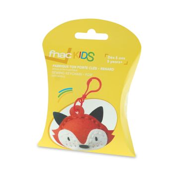 Porte-clés fait à main Renard Fnac Kids Rouge et Noir