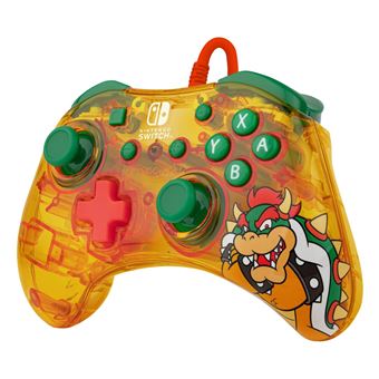 Manette filaire Pdp Rock Candy Lemon Bomb Bowser pour Nintendo Switch Jaune et vert