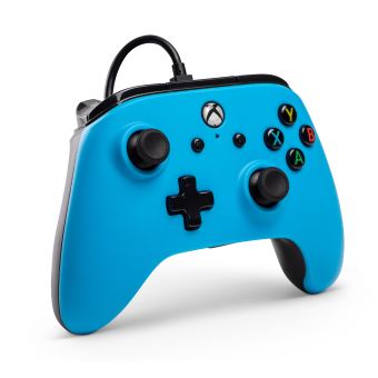 Manette Xbox One filaire PowerA Bleu