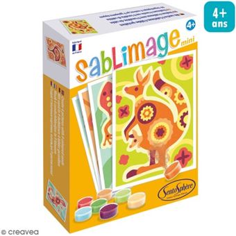 SentoSphère Sablimage Animaux De La Forêt – Kit Créatif Sable Coloré Enfant 4 Ans Et Plus Jeu Créatif Sentosphère