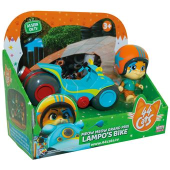 Figurine Lampo Smoby 44 Chats Les Véhicules Buffy avec sa moto