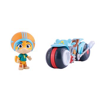 Figurine Lampo Smoby 44 Chats Les Véhicules Buffy avec sa moto
