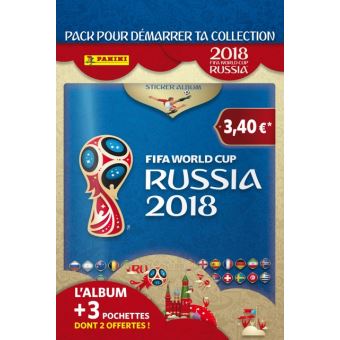 Pack De 3 Pochettes De 5 Stickers Coupe Du Monde 2018 Panini Avec Album