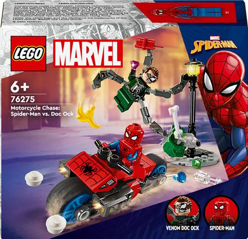 LEGO® Marvel 76275 La course-poursuite en moto : Spider-Man contre Docteur Octopus État correct -  reconditionné disponible sur Fnac