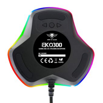 Spirit Of Gamer EKO300 - Microphone - USB - noir