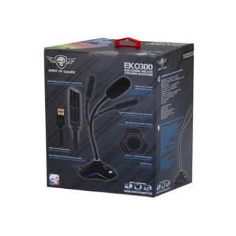 Spirit Of Gamer EKO300 - Microphone - USB - noir