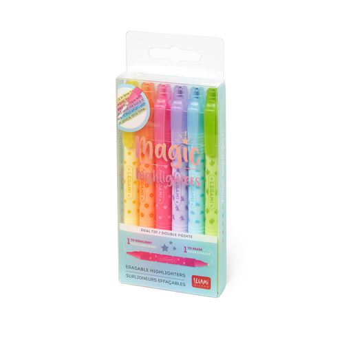SET DE 6 SURLIGNEURS EFFACABLE
