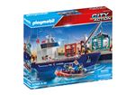 Playmobil City Action 70769 Grand cargo avec bateau de douaniers