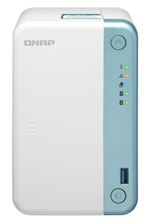 Serveur NAS Qnap TS-251D-4G 2 Baies 4 Go Blanc et bleu