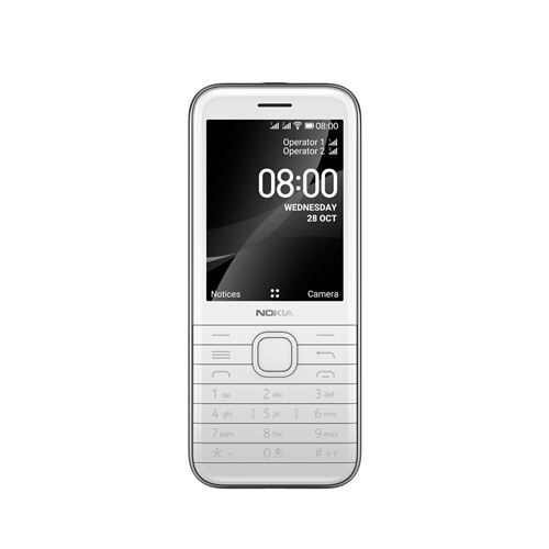 Smartphone Nokia 8000 2,8\" Double Sim 4 Go Blanc