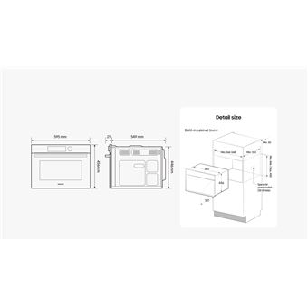 Micro-ondes combine -compact niche 45 cm- NQ5B6753CAN