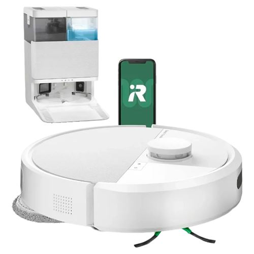 Robot Aspirateur Laveur Irobot Roomba Plus 405 Combo Lidar 7.000 Pa Wi‑Fi