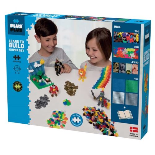 Plus Plus Bleu Kit De Construction Basic Mega 1200 Pièces