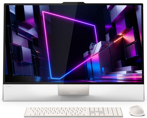 PC tout-en-un Lenovo Yoga 32IPH11 31,5'' Copilot+PC Intel® Core™ Ultra X7 32 Go RAM 1 To SSD Blanc