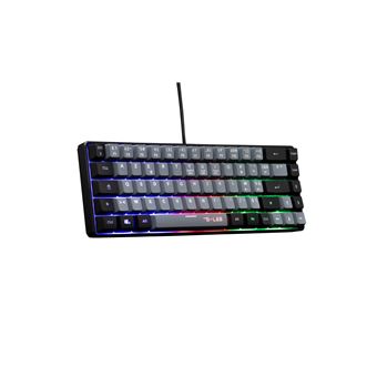 Clavier gaming filaire Azerty The G-Lab Keyz Hydrogen GRB Gris et Noir