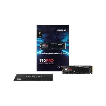 SSD Interne Samsung Portable 990 Pro MZ-V9P1T0BW 1 T0 Noir