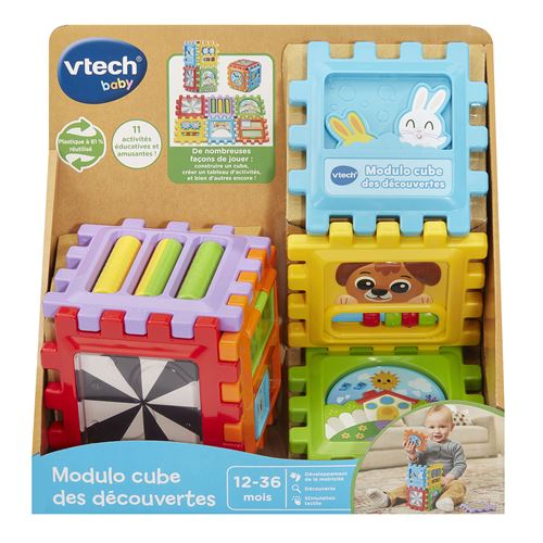 Jeu Éducatif Vtech Baby 80-622805vtech baby – Cube d’Activités Modulable pour Bébé