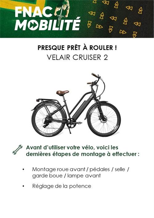 V lo lectrique Velair Cruiser 2 250 W Noir