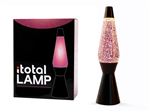 Lampe à poser Itotal Lave à base noir Liquide Pailleté 30 W