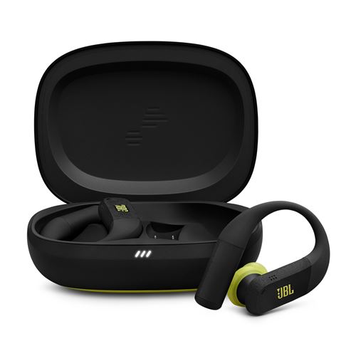 Ecouteurs sans fil JBL Endurance Peak 4 avec réduction active du bruit Noir et Jaune