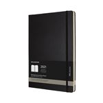 Agenda 2021 semainier Moleskine Verticale Pro Rigide A4 Noir