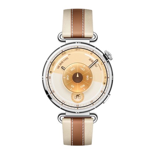 Montre connectée Huawei Watch GT6 41 mm Bluetooth acier inoxydable avec bracelet tissé Marron