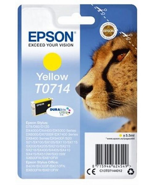 Epson T0714 - jaune - originale - cartouche d'encre