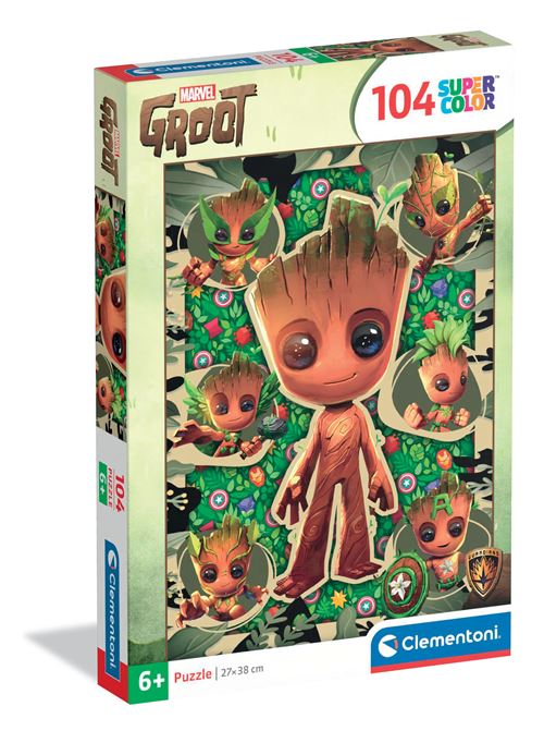 Clementoni Puzzle Enfant 104 Pièces Marvel Groot Marvel Fabriqué en Italie 25051 - vue 8