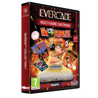 Cartouche Evercade Multi Game Worms Collection 1