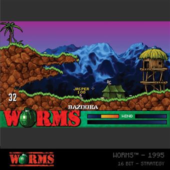 Cartouche Evercade Multi Game Worms Collection 1