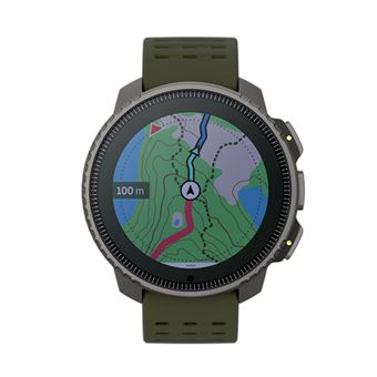 Montre connectée Suunto Vertical Titanium Solar Forest avec bracelet silicone Vert