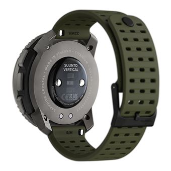 Montre connectée Suunto Vertical Titanium Solar Forest avec bracelet silicone Vert