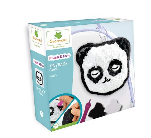 Kit créatif Au Sycomore Plush & Fun Tinybags Panda