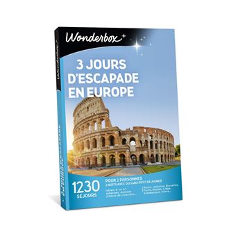 Wonderbox 3 Jours D'évasion - Cadeau Coffret Expérience Séjour Week-end