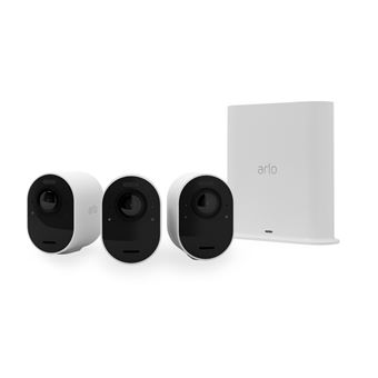 Pack de 3 caméras de surveillance connectées Arlo Ultra 2 Spotlight intérieure-extérieure Blanc - 1