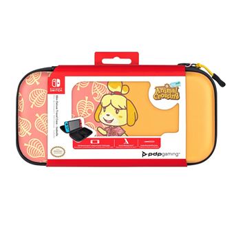 Etui de transport Pdp Slim Deluxe Animal Crossing Isabelle pour Nintendo Switch Rose et jaune