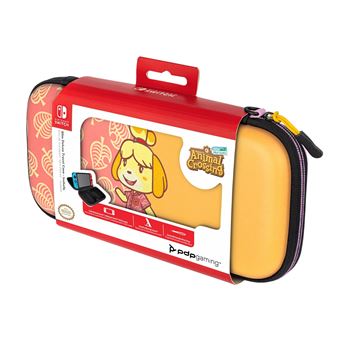 Etui de transport Pdp Slim Deluxe Animal Crossing Isabelle pour Nintendo Switch Rose et jaune