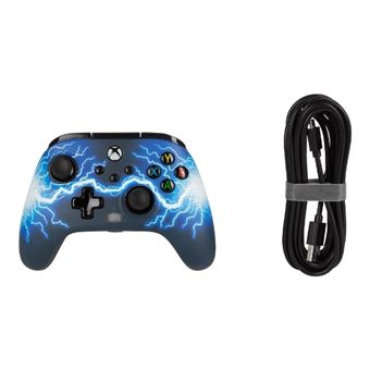 Manette filaire améliorée PowerA pour Xbox Séries X S Edition Arc Lightning