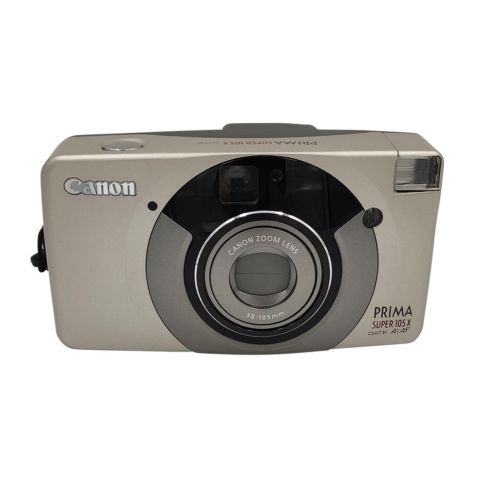Appareil photo argentique Canon Prima Super 105 X Date Reconditionné Argent Appareil photo