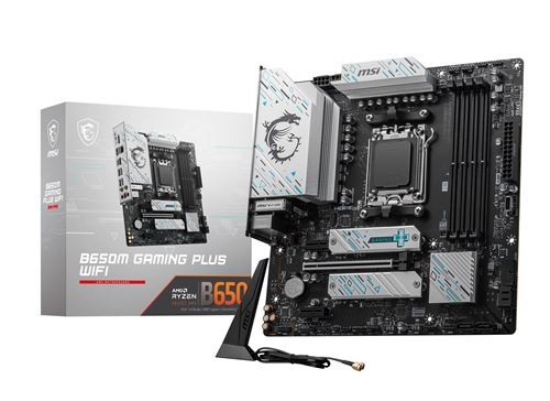 Carte mère MSI B650M GAMING PLUS WIFI micro ATX Socket AM5 Chipset AMD B650