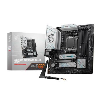 Carte mère MSI B650M GAMING PLUS WIFI micro ATX Socket AM5 Chipset AMD B650 - 1
