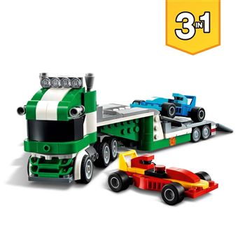 LEGO® Creator 3 en 1 31113 Transporteur de voitures de course